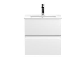 Hudson Reed Urban 500mm Wall Hung 2 Drawer Vanity Unit With Ceramic Basin