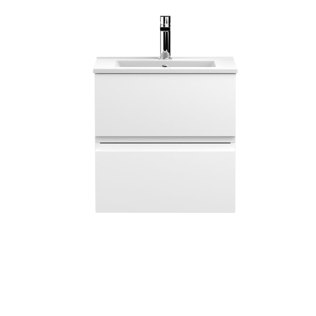 Hudson Reed Urban 500mm Wall Hung 2 Drawer Vanity Unit With Ceramic Basin
