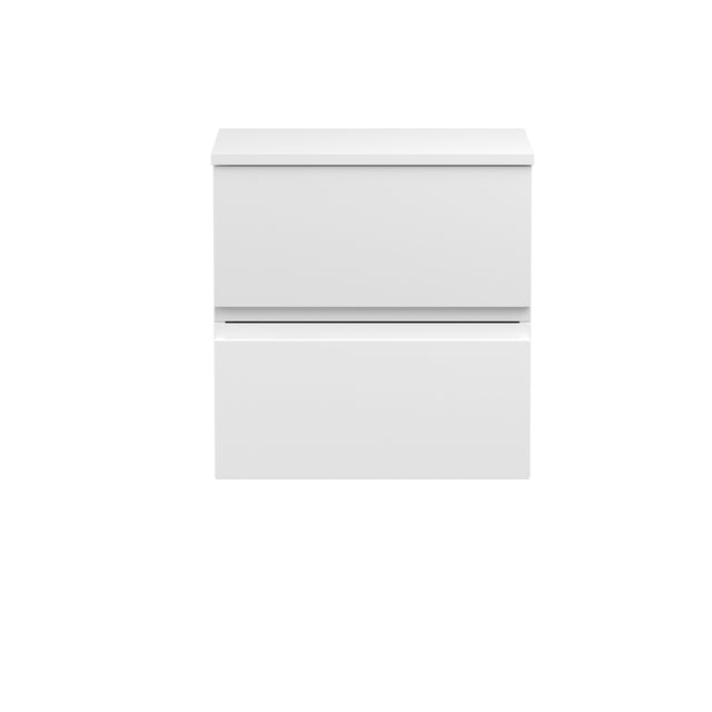 Hudson Reed Urban 500mm Wall Hung 2 Drawer Vanity Unit With Worktop