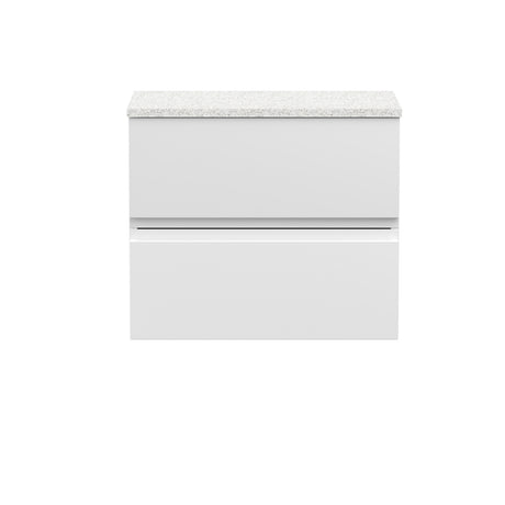 Hudson Reed Urban 600mm 2 Drawer Wall Hung Vanity Unit with Sparkling White Worktop