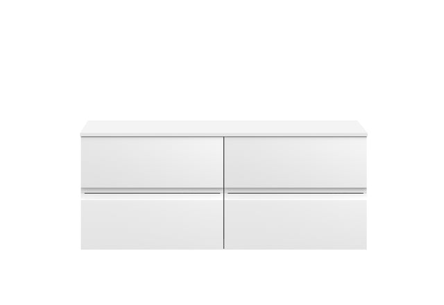 Hudson Reed Urban 1200mm Wall Hung 4-Drawer Unit With Worktop