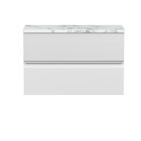 Hudson Reed Urban 800mm Wall Hung 2-Drawer Unit With Laminate Worktop