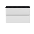 Hudson Reed Urban 800mm Satin White Wall Hung 2 Drawer Vanity Unit With Laminate Worktop