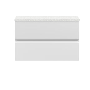 Hudson Reed Urban 800mm Wall Hung 2 Drawer Vanity Unit With Laminate Worktop