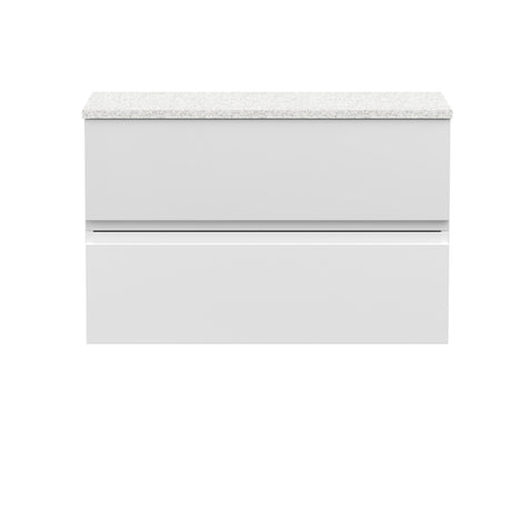 Hudson Reed Urban 800mm Wall Hung 2 Drawer Vanity Unit With Laminate Worktop