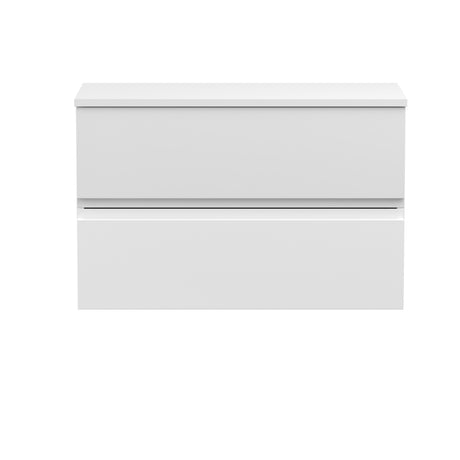 Hudson Reed Urban 800mm Wall Hung 2 Drawer Vanity Unit With Worktop