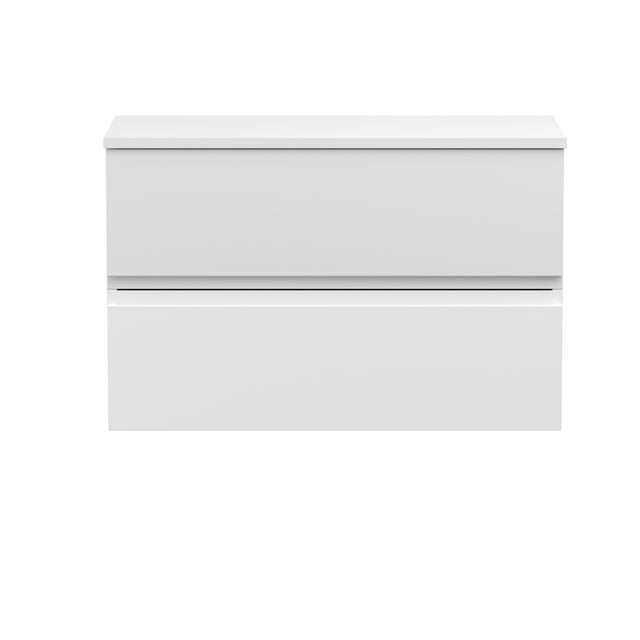 Hudson Reed Urban 800mm Wall Hung 2 Drawer Vanity Unit With Worktop