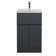 Hudson Reed Urban 500mm Floor Standing 2 Door 1 Drawer Vanity Unit With Basin