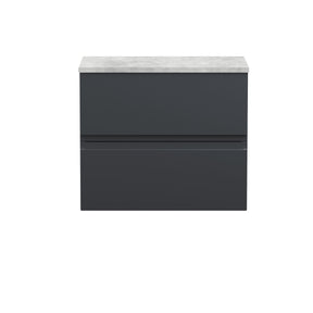 Hudson Reed Urban 600mm Wall Hung 2 Drawer Vanity Unit With Laminate Worktop