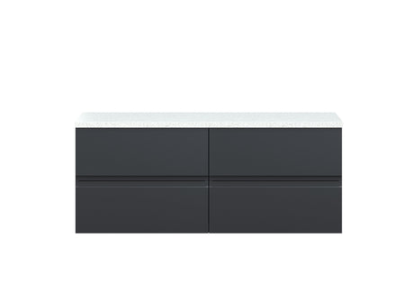 Hudson Reed Urban 1200mm Wall Hung 4-Drawer Unit With Laminate Worktop