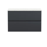 Hudson Reed Urban 800mm Wall Hung 2 Drawer Vanity Unit With Laminate Worktop