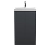 Hudson Reed Urban 500mm Floor Standing 2 Door Vanity Unit with Ceramic Basin