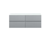 Hudson Reed Urban 1200mm Wall Hung 4-Drawer Unit With Laminate Worktop