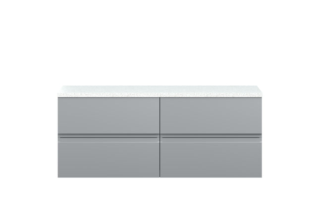 Hudson Reed Urban 1200mm Wall Hung 4-Drawer Unit With Laminate Worktop