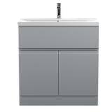 Hudson Reed Urban 800mm Floor Standing 2 Door 1 Drawer Vanity Unit With Basin