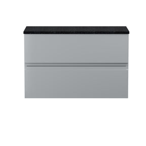 Hudson Reed Urban 805mm Wall Hung 2 Drawer Vanity Unit With Sparkling Black Worktop
