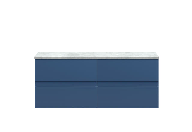 Hudson Reed Urban 1200mm Wall Hung 4-Drawer Vanity Unit With Laminate Worktop