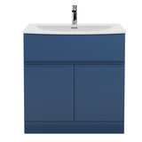Hudson Reed Urban 800mm Floor Standing 2 Door Vanity Unit with Curved Basin