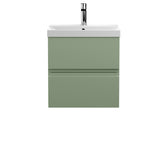 Urban 500mm Wall Hung 2-Drawer Unit and Thin-Edge Basin 1 Tap Hole