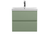 Urban 600mm Wall Hung 2-Drawer Unit and Thin-Edge Basin 1 Tap Hole