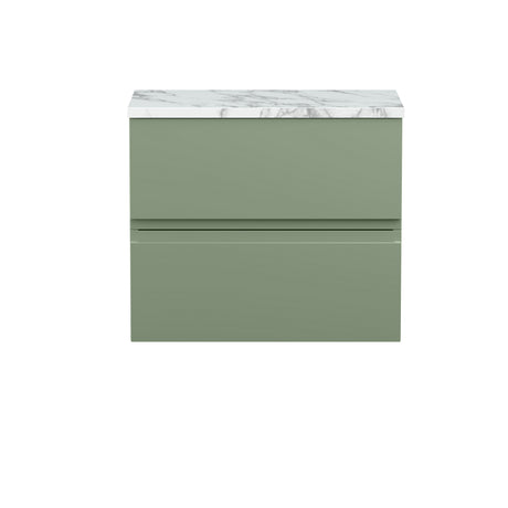 Hudson Reed Urban 600mm Wall Hung 2-Drawer Unit With Laminate Worktop