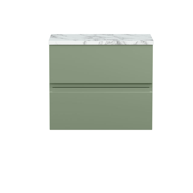 Hudson Reed Urban 600mm Wall Hung 2-Drawer Unit With Laminate Worktop