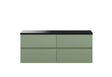 Hudson Reed Urban 1200mm Satin Green Wall Hung 4-Drawer Unit With Laminate Worktop