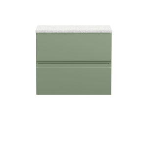Hudson Reed Urban 600mm Wall Hung 2-Drawer Unit With Laminate Worktop