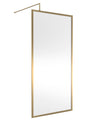 Full Outer Frame Wetroom Screens Full Outer Frame Wetroom 8mm Toughened Safety Glass Screen & Support Bar 1950mm x 1000mm x 8mm