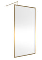 Full Outer Frame Wetroom Screens Full Outer Frame Wetroom 8mm Toughened Safety Glass Screen & Support Bar 1950mm x 1100mm x 8mm