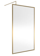 Full Outer Frame Wetroom Screens Full Outer Frame Wetroom 8mm Toughened Safety Glass Screen & Support Bar 1950mm x 1200mm x 8mm