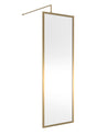 Full Outer Frame Wetroom Screens Full Outer Frame Wetroom 8mm Toughened Safety Glass Screen & Support Bar 1950mm x 700mm x 8mm