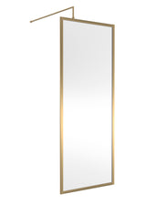 Full Outer Frame Wetroom Screens Full Outer Frame Wetroom 8mm Toughened Safety Glass Screen & Support Bar 1950mm x 800mm x 8mm