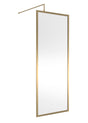 Full Outer Frame Wetroom Screens Full Outer Frame Wetroom 8mm Toughened Safety Glass Screen & Support Bar 1950mm x 800mm x 8mm