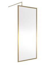 Full Outer Frame Wetroom Screens Full Outer Frame Wetroom 8mm Toughened Safety Glass Screen & Support Bar 1950mm x 900mm x 8mm