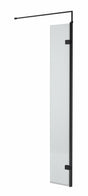 Fluted Wetroom Fluted Wetroom 8mm Toughened Safety Glass Swing Return Screen, 300mm x 1950mm