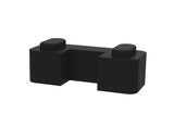 Wetroom Screen Horseshoe Support Foot Matt Black