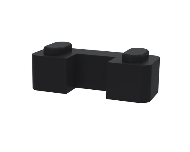 Wetroom Screen Horseshoe Support Foot Matt Black