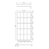 1000mm Framed Wetroom Screen