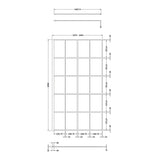 1100mm Framed Wetroom Screen