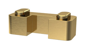 Wetroom Screen Horseshoe Support Brushed Brass