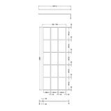 760mm Framed Wetroom Screen