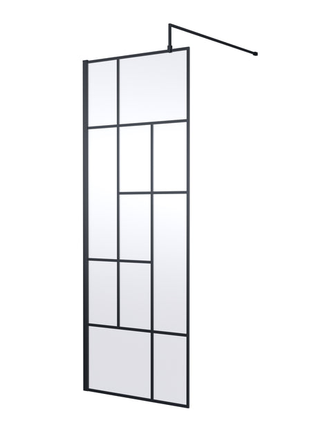 Abstract 760mm Frame Wetroom Screen 8mm Glass