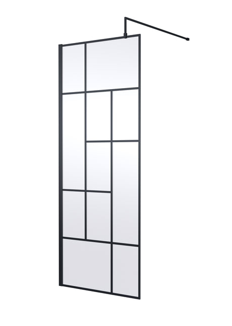Abstract 800mm Frame Wetroom Screen 8mm Glass