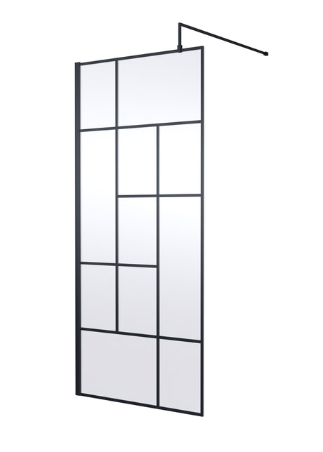 Abstract 900mm Frame Wetroom Screen 8mm Glass