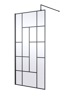 Abstract 1000mm Frame Wetroom Screen 8mm Glass
