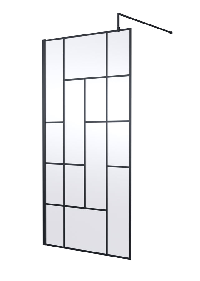 Abstract 1000mm Frame Wetroom Screen 8mm Glass