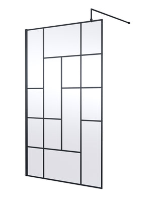 Abstract 1200mm Frame Wetroom Screen 8mm Glass