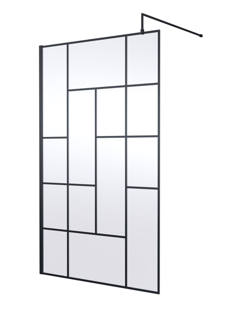 Abstract 1200mm Frame Wetroom Screen 8mm Glass