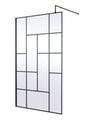 Abstract 1200mm Frame Wetroom Screen 8mm Glass